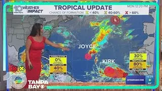 Tracking the Tropics: Tropical Storm Kirk forms in Atlantic, forecasters watching other disturbances