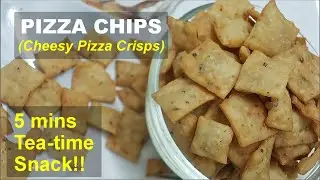Pizza Chips - 5 MINS, Crispy Pizza flavored Cheese Crispies-Addictive Teatime snack, Kids Special!!