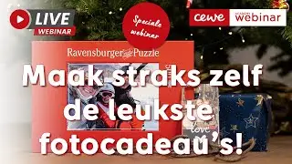 Speciale webinar: Fotocadeaus, leuk om te maken, leuk om te geven! Maar zelf houden mag ook ;)