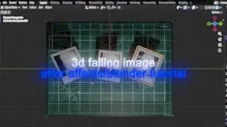 3d falling image in after effects/blender (beginner friendly)