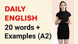 20 Common verbs A2 for daily life.#speakingpractice # #speakingnaturally#tienganhgiaotiep#