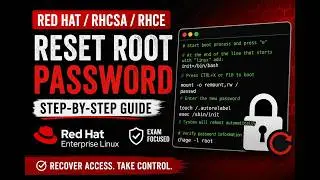 🔐 (1/20) - How to Reset the Root Password in Red Hat Enterprise Linux (RHCSA Exam Prep)