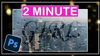 Rain Text Effect | Photoshop Tutorial | The Editor