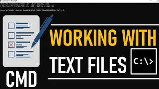 How to Create, Rename, Move and Delete Text Files in CMD
