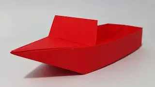 Easy Origami Boat | How to Make a Paper Boat That Floats | Speed Boat Making For School Project