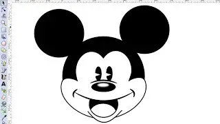 Inkscape Tutorial - How To Draw Mickey Mouse Face