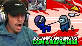 CORINGA jogando AMOUNG US COM A RAPAZIADA DA CASA!