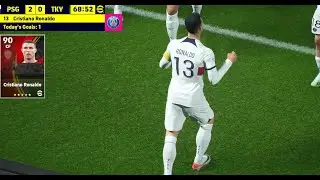 eFootball 2024 Gameplay - PSG vs Tokyo Verde (2 - 1) Neymar's New Journey - Tour Event 05