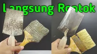 AMAZING!!! Turns out with this CHEAP method, cement residue falls off immediately.