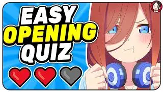 The Easiest ANIME OPENING QUIZ... But 3 FAILS and You LOSE! 🚫