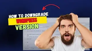 How to downgrade wordpress version