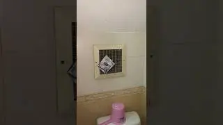 randomly installed bathroom fan