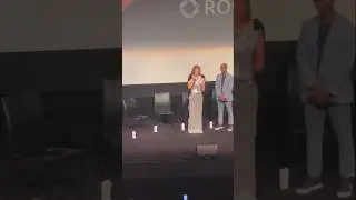 Jennifer Lopez takes the stage at the 'Unstoppable' premiere at #TIFF24 #jlo
