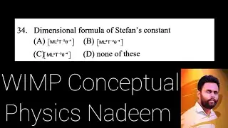 Dimensional formula of Stefan's constant