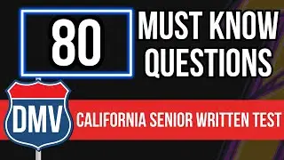 California DMV Senior Written Test 2026 (80 Must Know Questions)