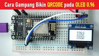 ESP8266 Nodemcu Project !! Ternyata Oled 0.96 Inch Bisa Buat QRCode - Amica | ESP12