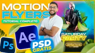 ✅ Como HACER MOTION FLYERS en After Effects | TUTORIAL COMPLETO + PSD GRATIS | Plugins GRATIS⚡