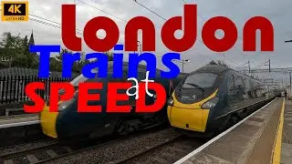 High-Speed Trains London UK | 4k