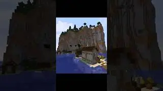 Minecraft Cliff Island Seed with a Village!