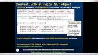 Convert JSON string to net object