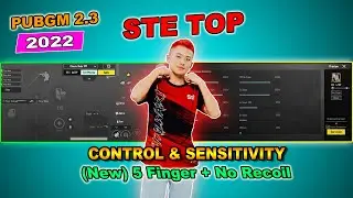 LATEST 2.3 STE TOP Sensitivity Code & Control | Best Sensitivity PUBG Mobile 2022