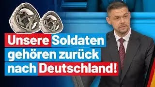 Wir brauchen jeden Soldaten in Deutschland und nicht im Mittelmeer! Hannes Gnauck - AfD-Fraktion BT