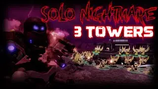 SOLO CHAPTER 4 WITH 3 TOWERS ONLY | Tower Defense X & TDX
