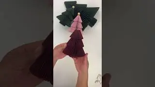 объёмная ёлочка из бумаги