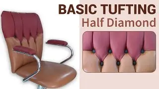 Basic Tufting  - Half Diamond Capitoné in leather