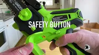 Cheap Battery Powered Mini Chainsaw Test