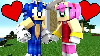 Minecraft Fun House - SONIC AND AMY CAUGHT KISSING! [33]