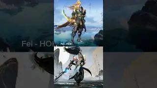 Fei vs Yasuo Wildrift vs Honor of kings #hok #wildrift