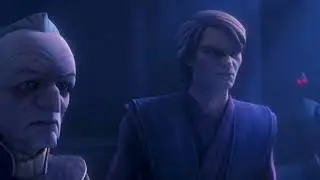 Anakin Skywalker vs Count Dooku kidnaps Chancellor Palpatine