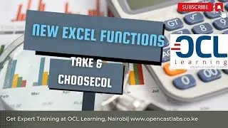 How to us the TAKE and CHOOSECOLS functions in Excel