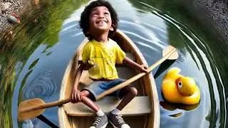 Row Row Row Your Boat Today | Happy Genius Kids Nursery Rhymes & Kids Songs