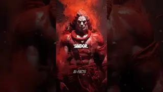 🤯Do you know why traditional idols of Lord Hanuman are often covered with sindor ? #facts #ramayan