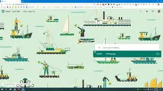 Joining Google Meet via Main Menu