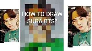 (방탄소년단) BTS SUGA colored pencil drawing