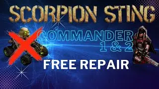 War Commander : Scorpion Sting | Commander Bases 1 & 2 | Free Repair.