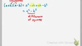 Factoring Differences of Squares