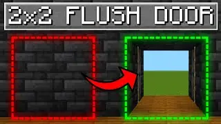 🦅 EASY 2x2 Flush Piston Door Tutorial | Minecraft Bedrock 1.21!