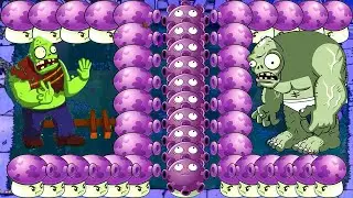 Plants vs Zombies Hack: Team Shroom vs 9 Dr. Zomboss vs All Zombies