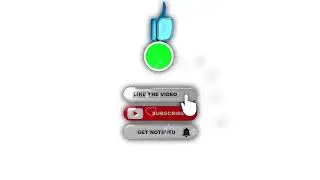 No Copyright, Subscribe and Bell icon into sound animation // Green Screen Subscribe Button Animated
