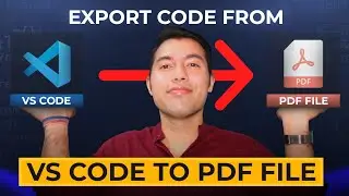One Click to Export Code from VS Code to PDF Document File 🚀 Print Extension