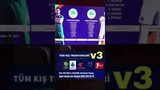 PS5 PS4 PES 2023 -2024 Güncel Kış Transfer Yaması yıldızpesyama #panathinaikos #shorts #komşuçocuğu