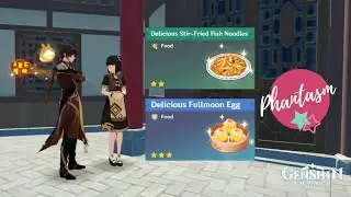 New Recipes at Xinyue Kiosk [Genshin Impact 1.5]