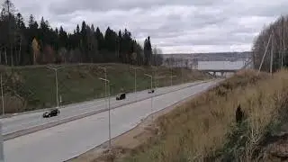 Кортеж Владимира Путина приехал в город из Полазны