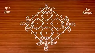 Diwali  Melikala Muggu🌷11*1 Dots Rangoli🌷Friday Kolam🌷Traditional Rangoli🌷Jyo Rangoli🌷