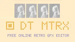 DT MTRX - Free online retro GFX editor. Dot matrix, pixel art and more.