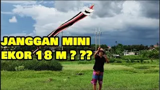 Layangan janggan (naga) MINI, ekor panjang | layang-layang rareangon